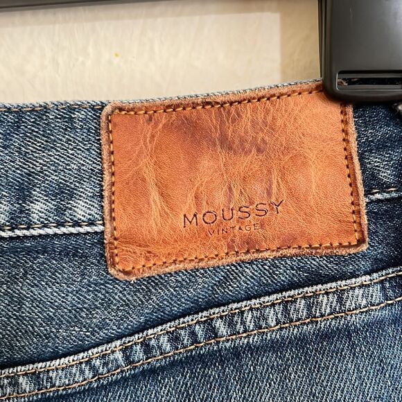Authentic Moussy Women’s Jeans SZ 26 Japan Medium Wash Cropped  High Rise Skinny - Picture 4 of 4